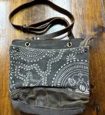 Myra Brown And Gray Crossbody‎ Purse