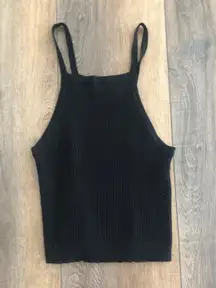 Brandy Melville Cropped Black Tank Top