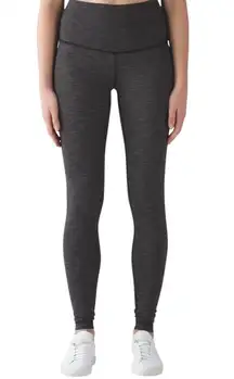 Lululemon Wunder Under High-Rise Tight Size 8 in Brushed Heathered Black 31”