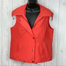 Erin London orange utility vest size medium