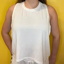 White Racerback Active Tank Top