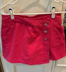 Hot Pink Asymmetrical Skort Size Small