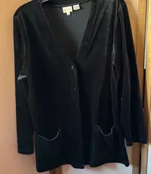Spiegel Black stretch Velvet jacket xl