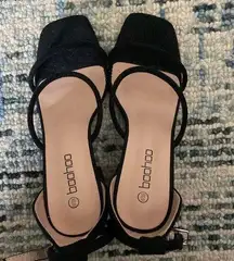 Boohoo black heels