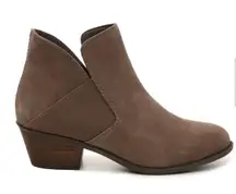 Taupe Suede Ankle Booties