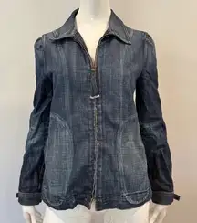 7 For All Mankind Denim Zip-Up Jacket Y2K