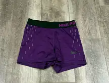 Nike Pro Dark Purple Spandex Shorts 