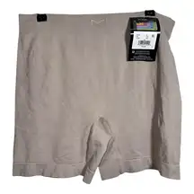 NWT MAIDENFORM BASICALLY SEXY Beige Seamless Smoothing Short Shapewear - 3XL