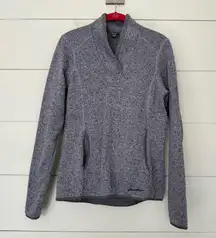 Eddie Bauer Women’s Small Purple Fleece Pullover Sweater