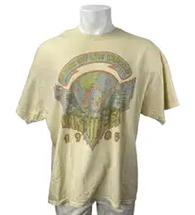 Urban Outfitters Van Halen Yellow Tour of the World Concert Tee T-shirt Top S/M