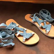 American Eagle Lace-Up Sandals
