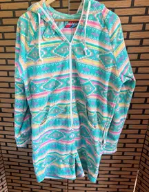 Chubbies Fleece Onesie‎ Romper Size Medium