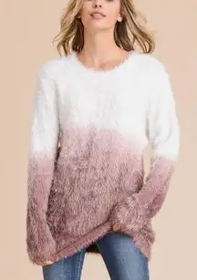 Doe & Rae  Dip Dye Pluss Furry Sweater‎