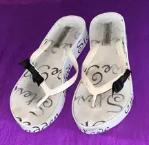 Steve Madden flip flop wedges