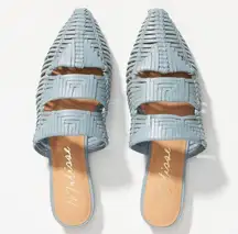 Anthropologie Matisse East End Leather Mule in Sky Size 8 NWOT $89