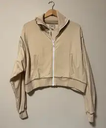 BDG Cream Zip-Up Jacket