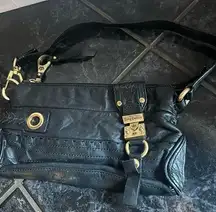 Juicy Couture black leather hand purse