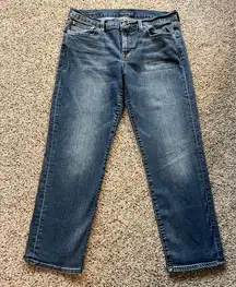 Lucky Brand Sweet Crop Stretch Women’s Jeans Dark Wash Size 10 30/25