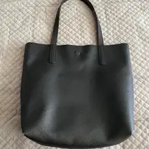 ASOS Black Vegan Leather Tote Bag