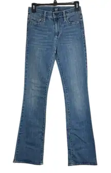 GAP Denim Perfect Boot Classic Medium Indigo Flare Jeans size 25