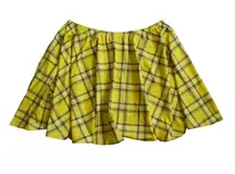 Hazel Boutique Clueless Yellow Plaid Skirt