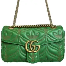 Gucci x Adidas Leather Marmont Bag