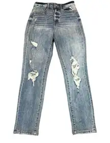 Willow & Root The Mom jean Women’s size 25 Style WR138A Distressed