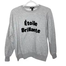 Forever 21 Etoile Brilliante brushed fleece sweatshirt size S