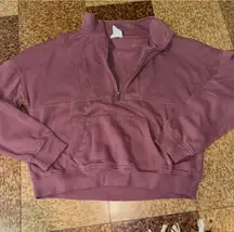 Hippie Rose Quarter-Zip Cropped