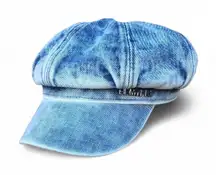 Y2K Denim Jean Beret Preppy Messenger Cadet Newsboy Baker Boy Military Pilot Hat Cap Europe French Parisian #gypsy #grunge #academia #schoolgirl #streetwear