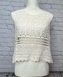 Acemi crochet top cotton size medium