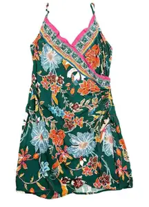 Urban Outfitters Botanical Mini Drape Dress in Green, Size M​​​