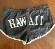 Hawaii Booty Shorts Shorty Shorts Medium Cotton FLAWED