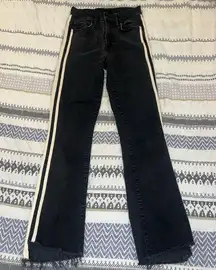 Mother- Insider Striped cropped flare jeans size 23