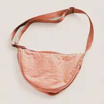Uniqlo Peach Pink Round Mini Shoulder/Fanny Pack | Adjustable Crossbody Bag