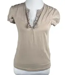 Boss Hugo Boss Ruffles TShirt Taupe Size Small