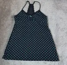 Apt. 9 Black/Blue Polka Dot Chemise SIZE XXL