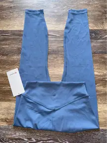 Lululemon Wunder Under SmoothCover High Rise 25” Washed Denim Size 6 NWT