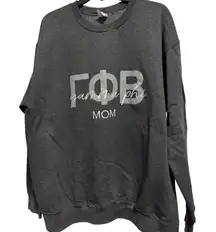 Gamma Phi Beta Sorority Mom Port & Company Fleece Crewneck Sweatshirt, XL