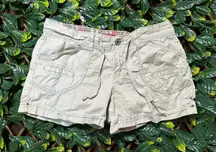 y2k Union Bay Beige Micro Shorts Size 11