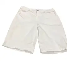 Gloria Vanderbilt extreme White pullover shorts size 10