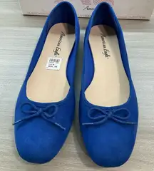AMERICAN EAGLE OUTFITTERS COLBAT BLUE ADDISON SLIP ON BALLET FLATS