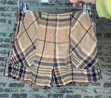 Aerie | women brown plaid shorts