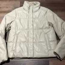 NWT Women's Cream Puffer Jacket