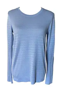 Lululemon Breeze By Long Sleeve Blue size 10 Athleisure Woekout Fitness
