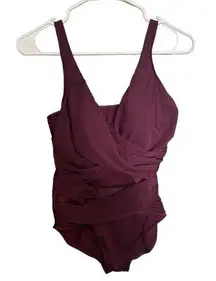 Miraclesuit Megan Burgundy One Piece
Swimsuit measurements in pictures