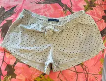 brandy melville polka dot flower coquette pajama button lounge shorts