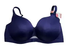 New Cacique purple lined Balconette Bra 40J Molded Cups comfort bliss