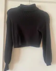 Francsea’s Black Turtle Neck Cropped Sweater