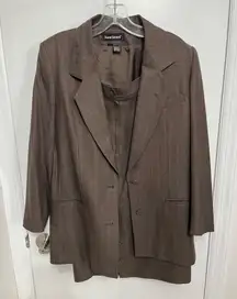 Wool vintage Harve‎ benard skirt suit set size 6